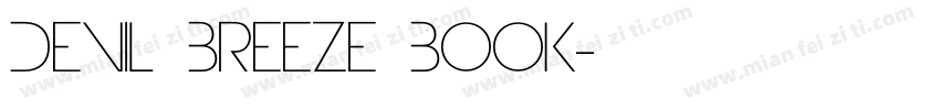 Devil Breeze Book字体转换